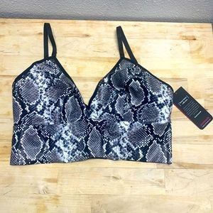 NWT Faux Snake Skin Bra